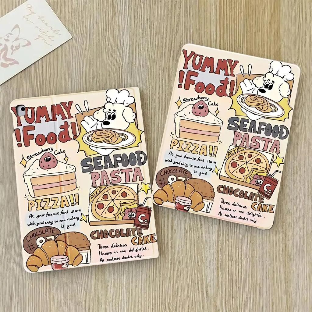Food Graffiti Computer Case for Ipad 7th Generation Case 10.9 10th Gen IPad Air 5 4 10.9 Cases Pro 11 2nd 3rd 4th Ipad Air Case