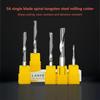 3.175 Tungsten Carbide CNC Tool Up& Down Compression Milling Cutter Spiral End Mill CNC One Flute MDF Wood Metal Working Bits