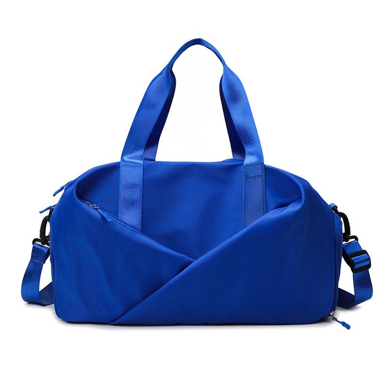 Women's Sports Gym Bag with Shoe Compartment, Wet/Dry Separation, Water-Repellent Oxford Cloth, Ideal for Yoga, Swimming, and Travel.