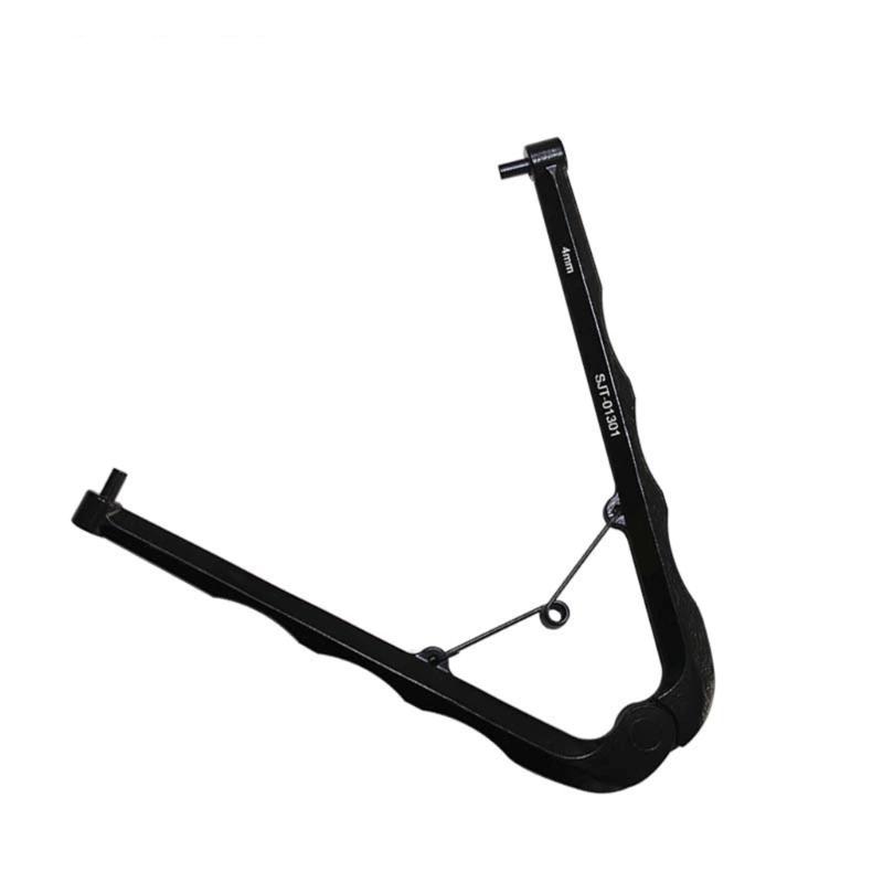 Adjustable Double-Pin Spanner Wrench with 180mm Opening Tool Steel Construction for Installing and Removing Round Nut Holed Locking Nut