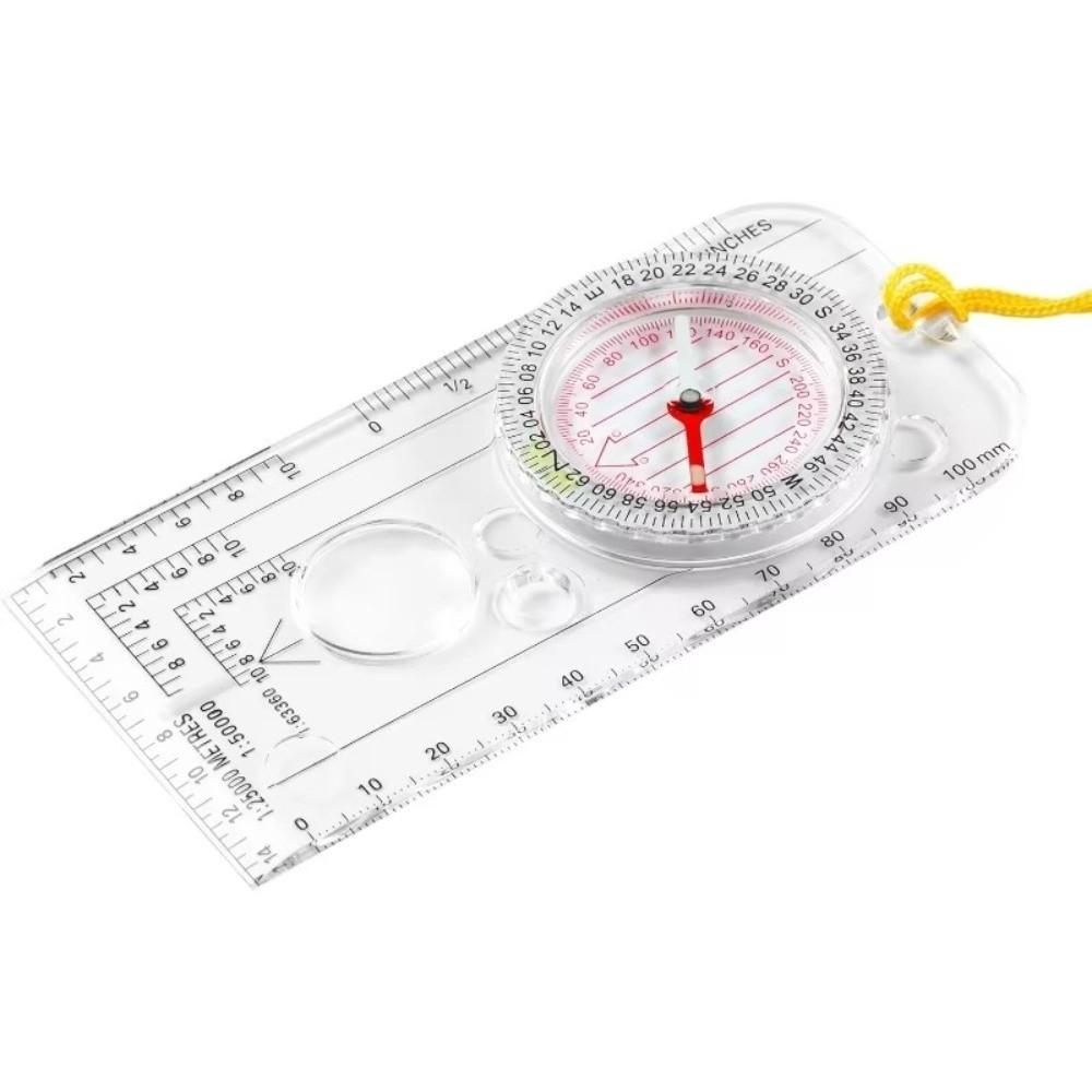 Professional Portable Navigation Map Ruler Professional Reading Scouting Scale Compass Map Ruler Hunting Survival
