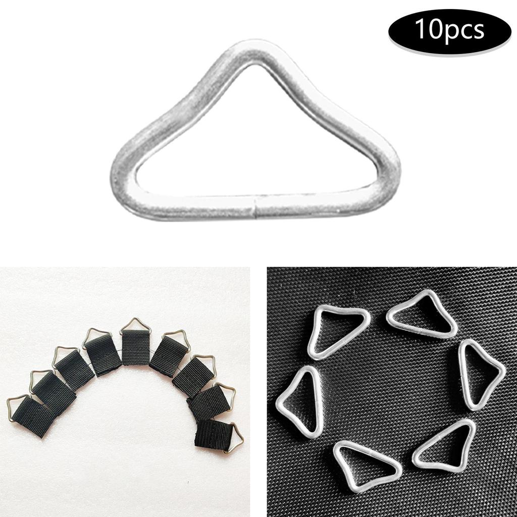 Triangle Buckle Accessories Spring Buckles Connectors High Strength Steel Ring for Kids