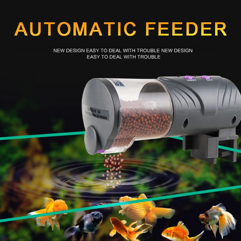 automatic fish pond food pellet feeder