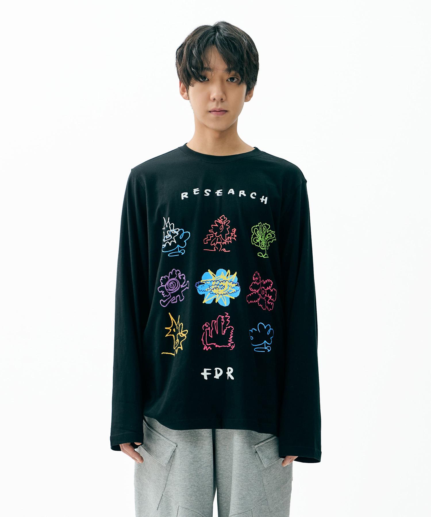Fdr Kids Doodle Long Sleeve Black M