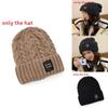 Knit Hat With Embroidered Letters For Winter Warmth And Windproof Protection