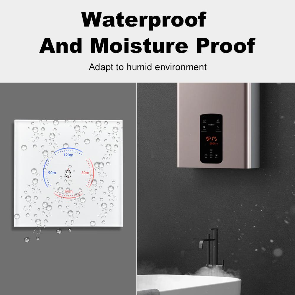Graffiti WiFi Smart Touch Switch for Water Heater & Air Conditioner, 40A High-Power, European Standard, Voice Control.