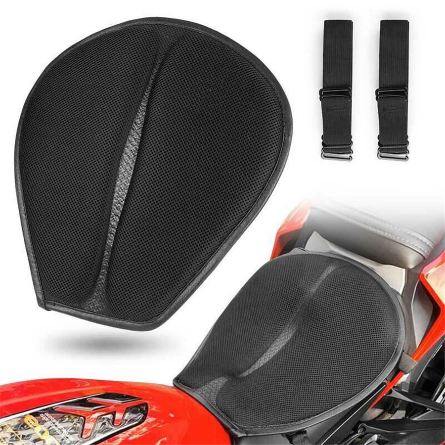 

Motorcycle Comfort Mesh Seat Cushion Pillow Pad Pressure Relief Cover Universal