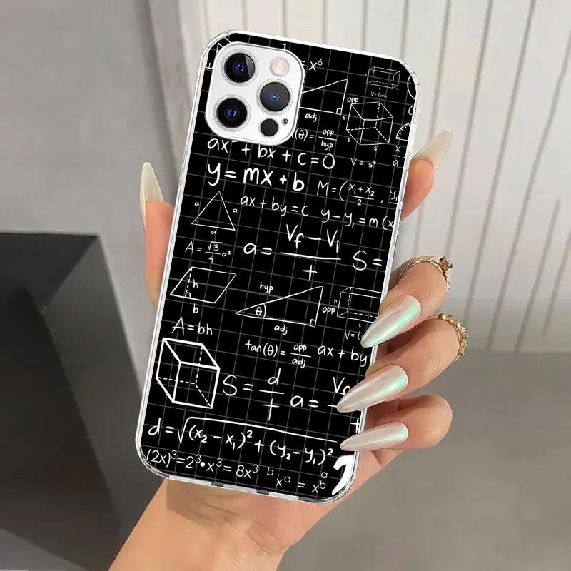 Physics Chemical Mathematics Phone Case for Iphone 17 Air 16 15 Plus 14 13 Mini 12 11 Pro Max 16E 7 8 SE 2020 Soft Funda Print S