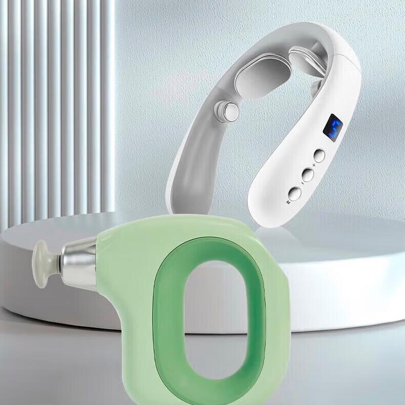 Jiancheng Neck Massager & Fascia Gun Gift Set