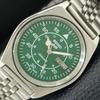 GENUINE VINTAGE SEIKO 5 AUTOMATIC 7019A JAPAN MENS GREEN DIAL WATCH A708718-1