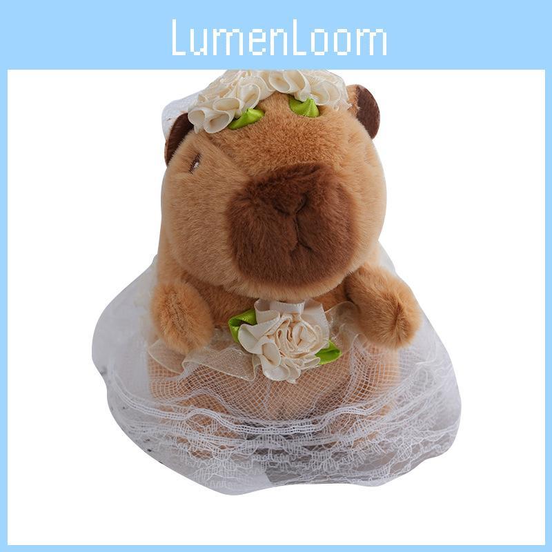 Soft Lovers Capybara Plush Doll Keychain Pendant For Backpack And Car Decor