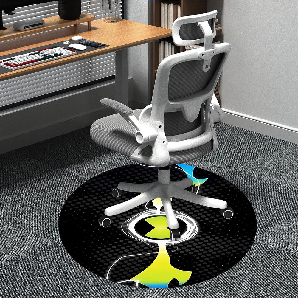 

1PC Ben10 Office Round Rug, Non-slip, Soft and Durable Office Rug for Interior Decoration, Perfect for Office yy250915110 80cm by 80cm
