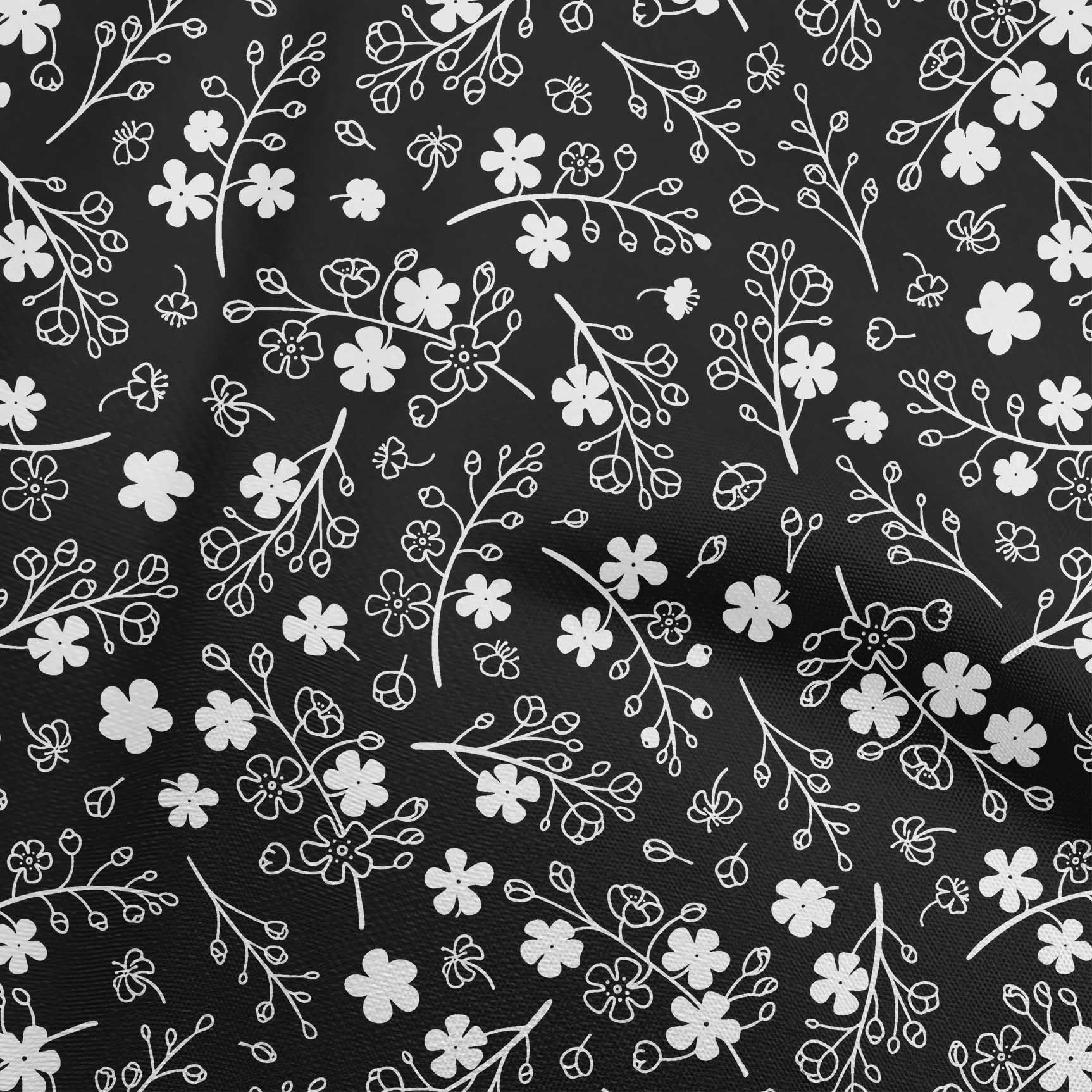 

OneOone Cotton Flex Blue Fabric Азіатські квіткові ремісничі проекти Декоративна тканина з принтом у дворі 40 дюймів 42 Inch Wide - Viscose Chiffon білий