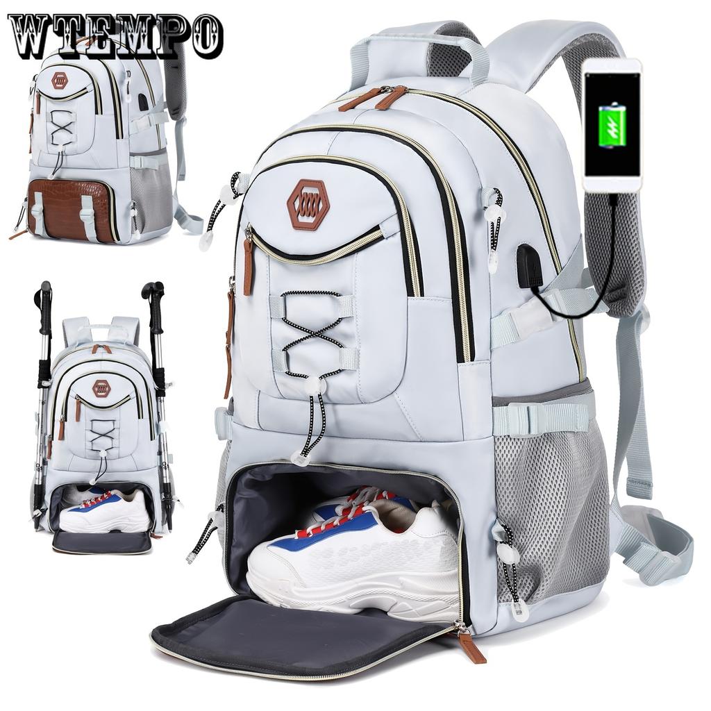 Venkovní cestovní batoh s velkou kapacitou pro sportovní kempování, vhodný pro muže i ženy s 17palcovým přihrádkou na notebook