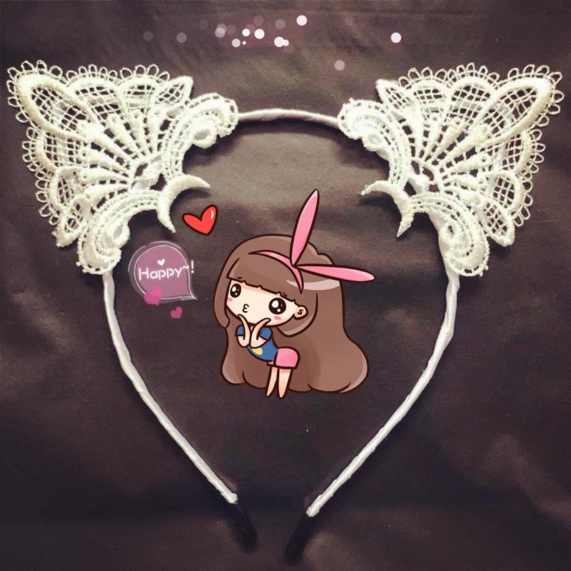 Miyé Nightlife Korean Cat Ear Headband - Catwoman Jewelry for Christmas Parties