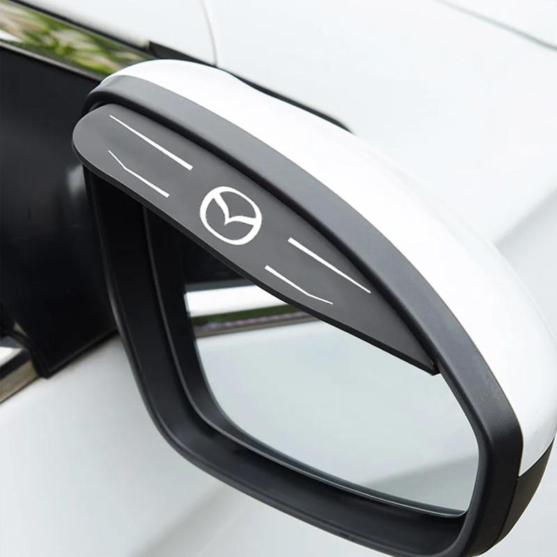 2 Pezzi Copri Visiera Parasole Pioggia Specchietto Retrovisore Auto Accessori Auto Per Mazda 2 3 4 5 6 7 8 323 626 CX3 CX5 CX7 CX9 RX8 MX3 MX5