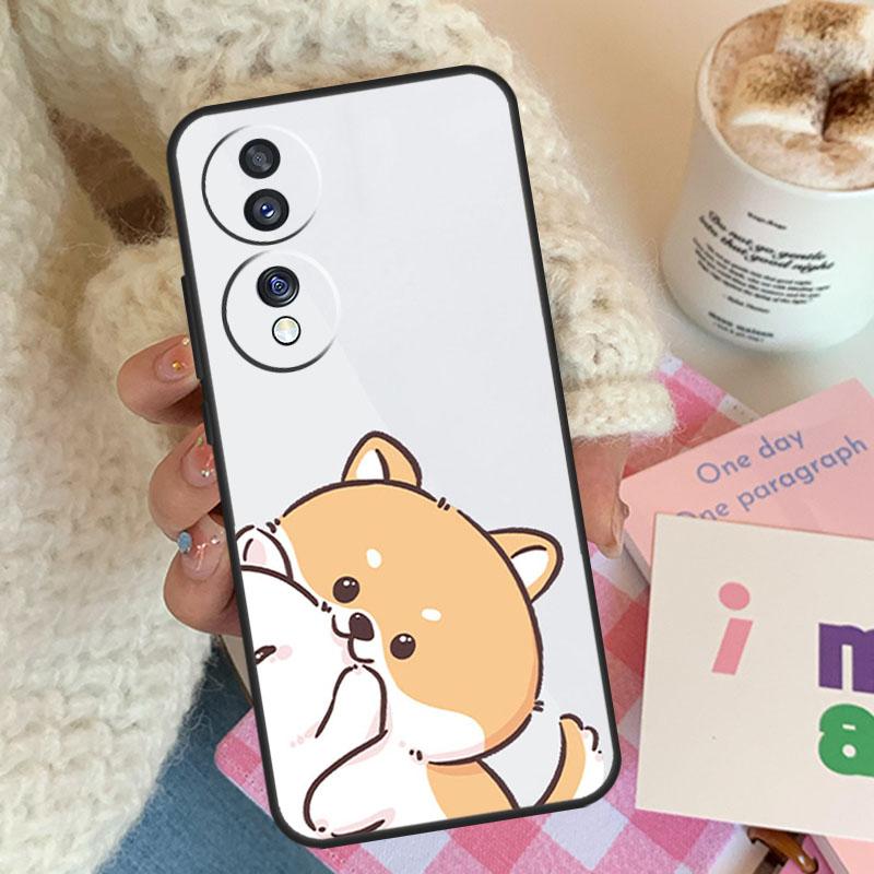 Funny Animal Cats Dog Tiger Couple For Honor Magic 8 7 6 Lite Case For Honor 400 200 Pro 90 70 50 X8c X8b X9a X9b X9c X9d Win RT