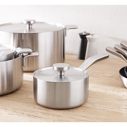 MasterPRO by ALESSI BONES 16cm Saucepan, Induction, Gas, and Oven Safe, Non-Stick, BGMP-2214