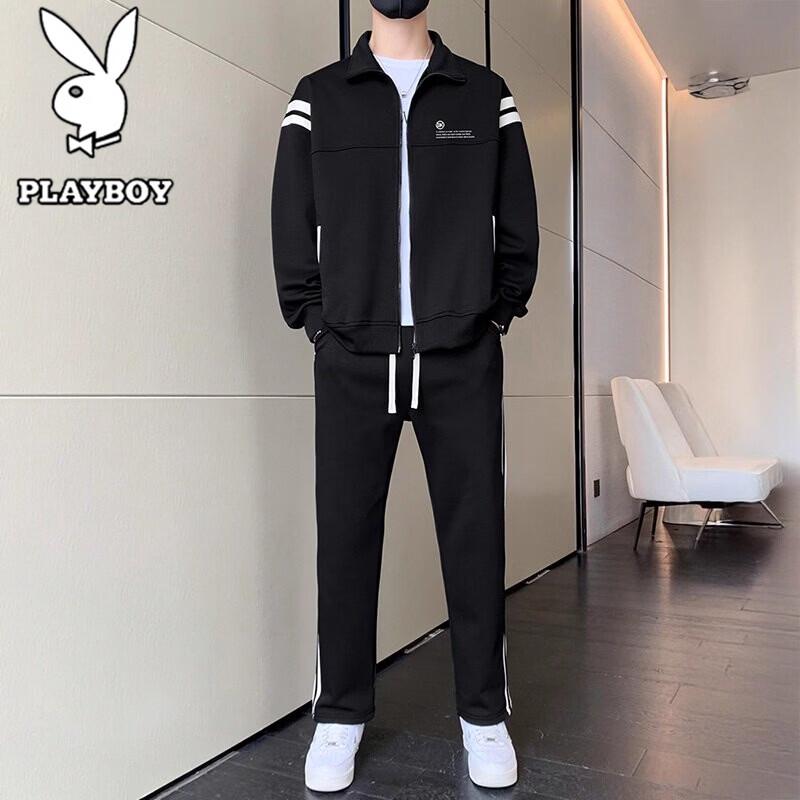 PLAYBOY Men's Spring Autumn Sportswear Set