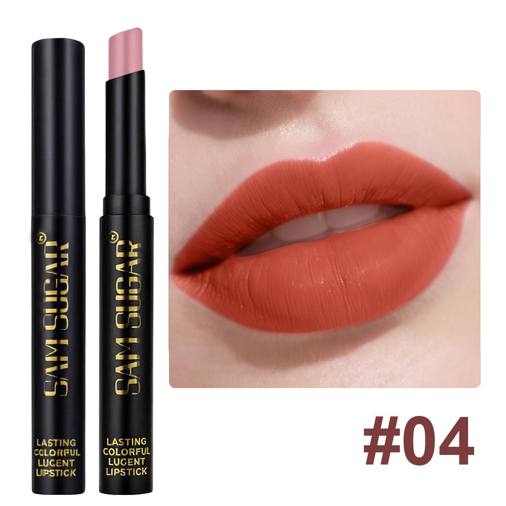 Διαμαντένιο μαργαριταρένιο κραγιόν αδιάβροχο μακράς διαρκείας αντικολλητικό Κύπελλο ματ βελούδινο λαμπερό κραγιόν Κόκκινο σέξι χειλιών καλλυντικά μακιγιάζ