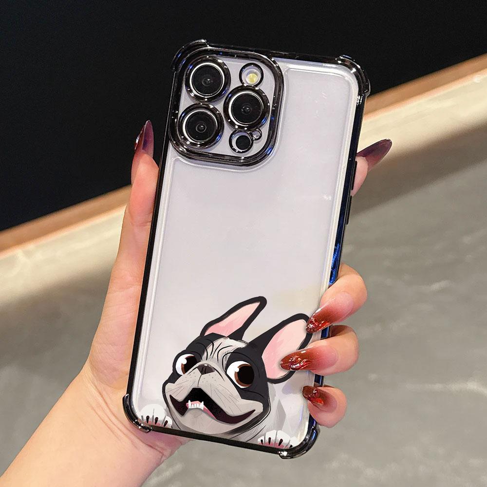 Boston Terrier Pug Dog French Bulldog Funda For iPhone 17 Pro 16 15 14 13 12 11 Pro Max Case 17 Plus 17E 16E 17Air Phone Cover