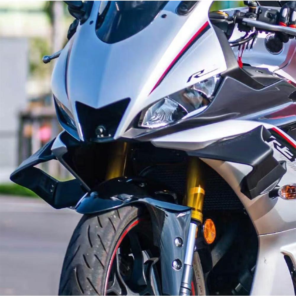 Motorcycle fixed wing cover, For Yamaha YZF-R1 2015-2024 YZF R6 2017-2023 aerodynamic frame, new wing air guide spoiler aileron
