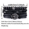 Men's Tree of Life Bracelet Adjustable Handmade Leather Cord Punk Rock Hip Hop Jewelry Accessory