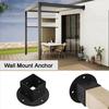 2pcs 2X2 Square Pergola Post Bracket Durable PostBase Brackets  Outdoor Projects