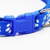 Easy Wear Adjustable Nylon Cat Dog Footprint Safety Necklace Collar With Bell Puppy Pet Chain