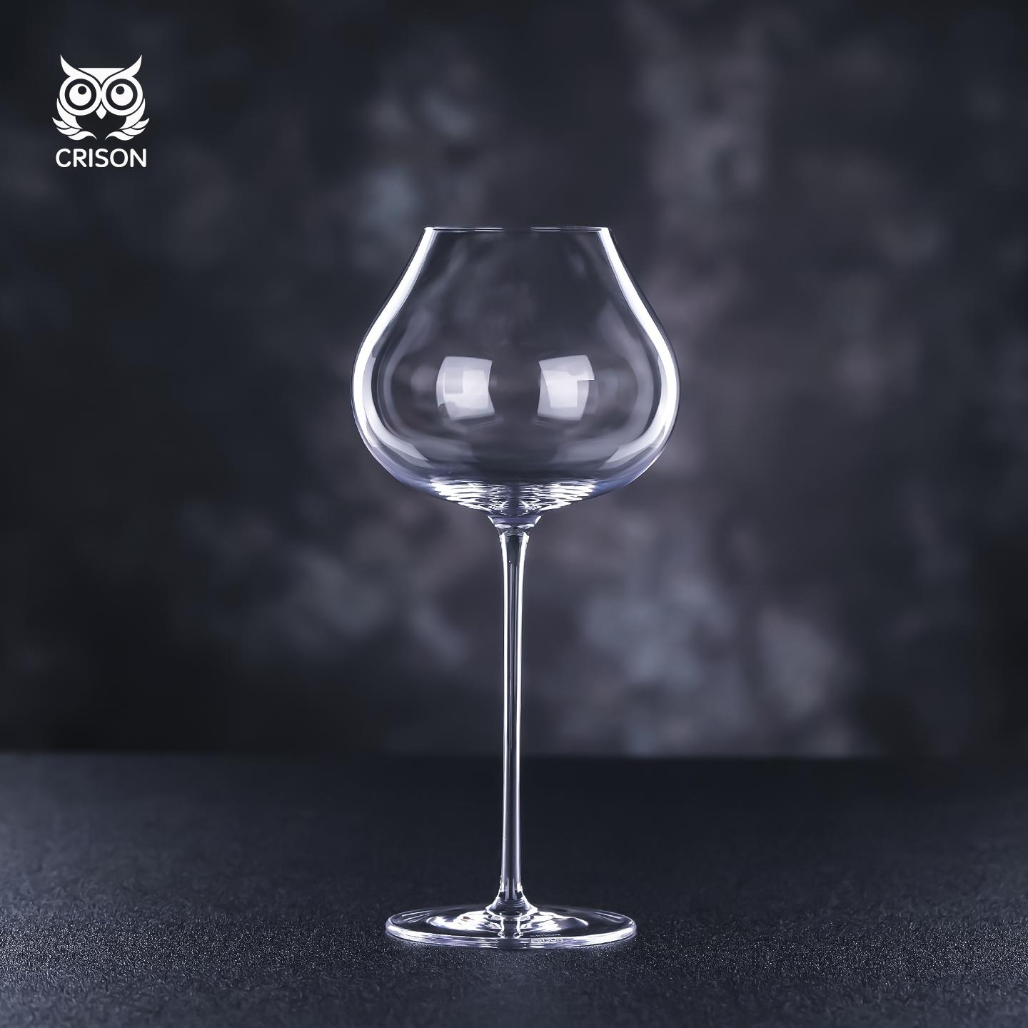 

WG9201 CRISON France Upscale Burgundy Cup Crystal Handmade Extremely Thin Wine Glass Aroma Enlarge Goblet China Mainland