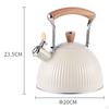 Whistling Kettle, Teakettle, 2.5L with Ergonomic Handle Portable Stainless Steel Sounding Kettle for