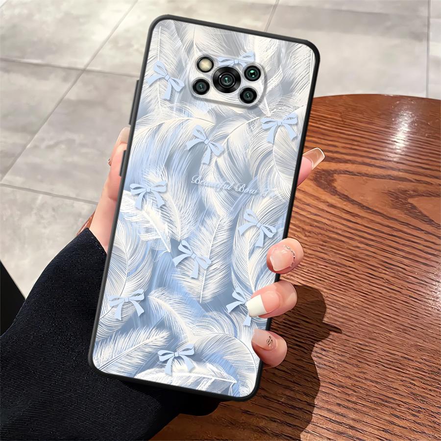 

Creative Bow Case for Xiaomi Poco F8 C71 M5 F1 M3 M4 M7 C50 F3 X3 X4 X5 X7 Pro C61 C75 Funda Phone Cover Poco X3 Pro