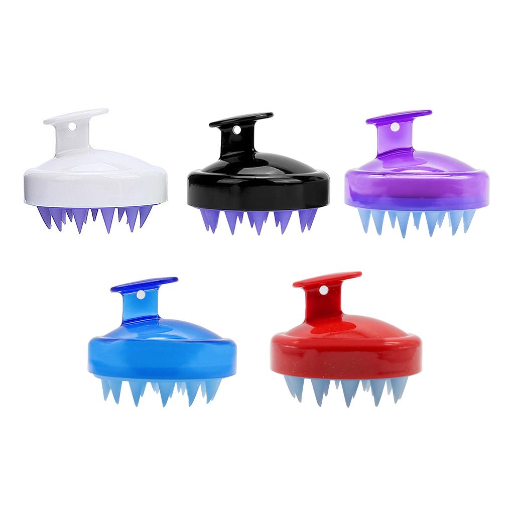 Silikon Kopfhautmassagebürste Massierende Shampoo-Bürste Duschkopf-Reiniger