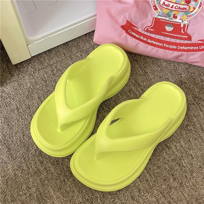 EVA Slippers Women's Home Platform 2025 New Stepping On Shit Flip-flops Outdoor Beach Shoes