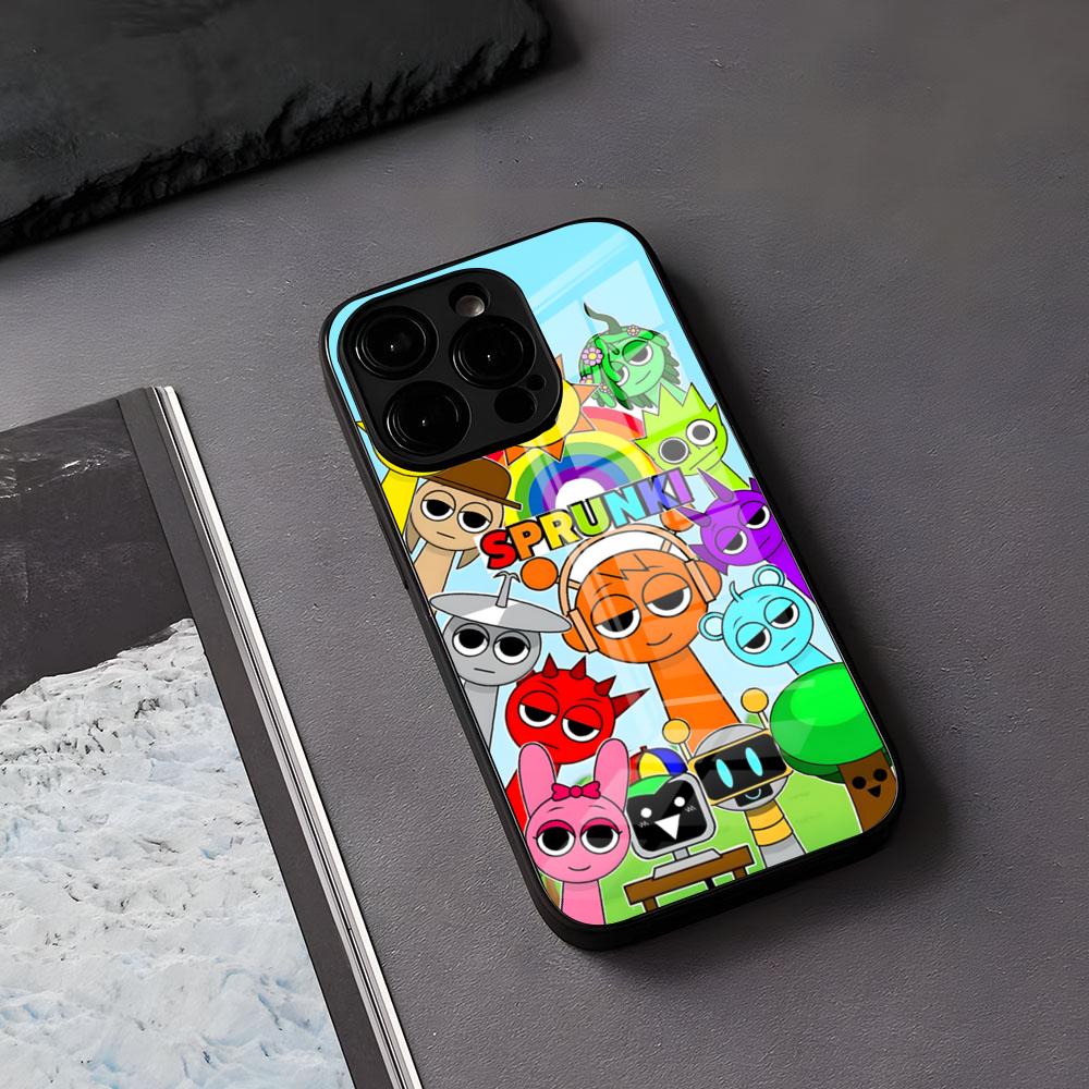 A-Dandys B-World Phone Case For IPhone 17 Air 16 E Pro Max 15 14 13 Mini 12 Pro 11 Max Plus Black Glass Cover