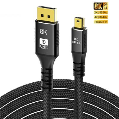 Bidirektionale Konvertierung Mini DP zu DisplayPort 8K Kabel DP1.4 Übertragungskabel 8K@60Hz 4K@144Hz für MacBook Air Projektor