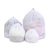 Customizable Large Laundry Mesh Bag - Machine Washable, Drawstring Closure, Fine & Coarse Mesh Options, Special Thickened
