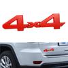 BBBE3 Red/Black/Silver 3D 4x4 Metal Logo Car Sticker Emblem Badge Decal Deciration Accessories For Jeep Grand Cherokee Wrangler Ford