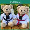 Großhandel Taekwondo Teddybär Plüschtier Kampfsport Geschenk mit Logo Rosen Samt Füllung 30cm
