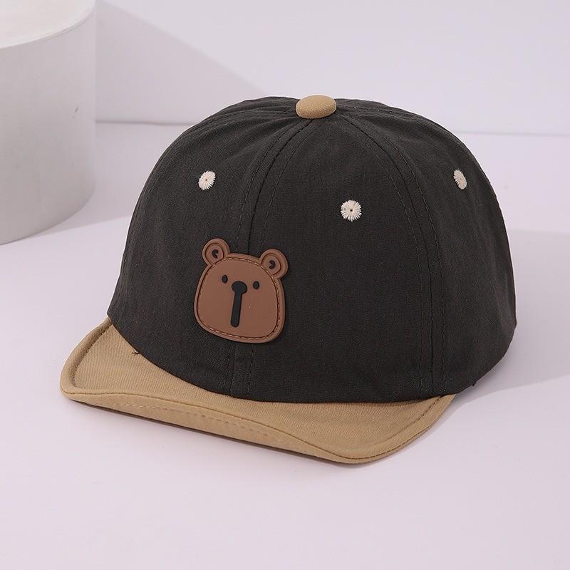 Cute Bear Kids Baseball Cap With Sunshade For Spring Autumn Playtime