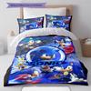 Flashy Hedgehog Pattern Bedding Quilt Set Quilt Cover Pillowcase Home Decoration Gift (1 * duvet cover + 2 * pillowcase, without core)