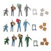 People Figures 1:64 Scale Model Painted Miniatures Set