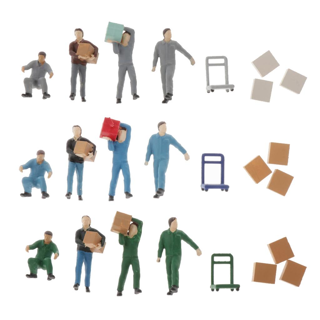 People Figures 1:64 Scale Model Painted Miniatures Set