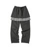 COMONINOZ W Check Skirt Pants [Deep Gray]