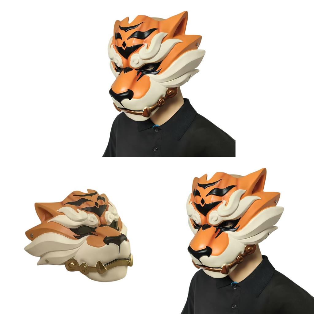 Maschera da Tigre di Halloween Resina Cosplay Costume Accessorio Per Feste ed Eventi