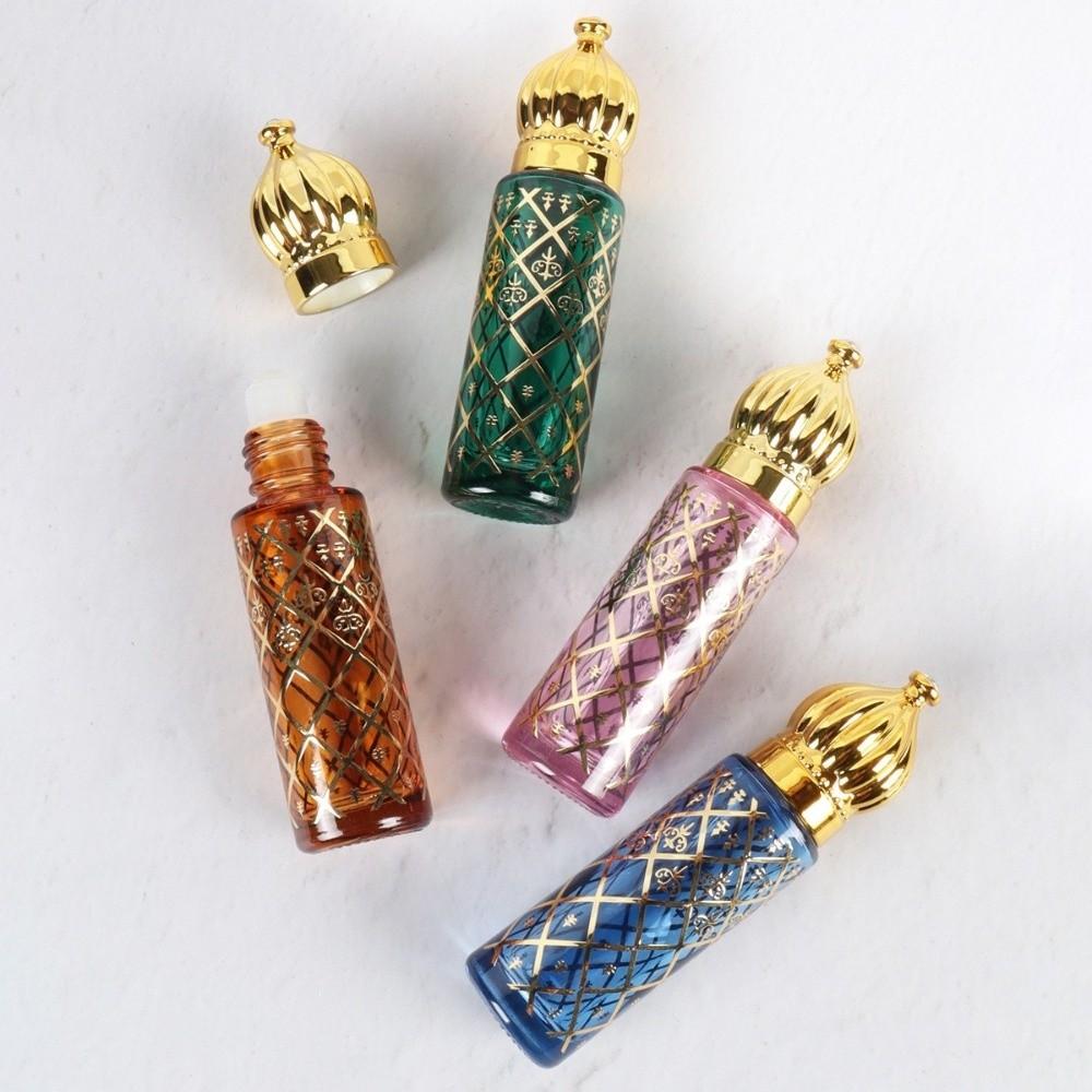 Glass Empty Perfume Bottle Color Packaging Portable Glass Bottle Roll-on Bottle  Travel Accessorie