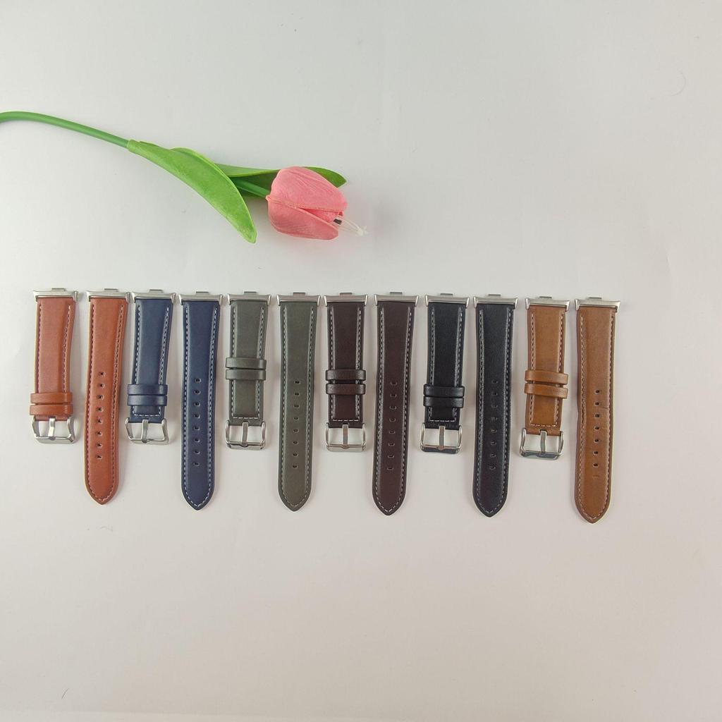 Leather Strap for Xiaomi Band 8/9 Pro, Samsung, Redmi 5, and Huawei GT5 (22mm)