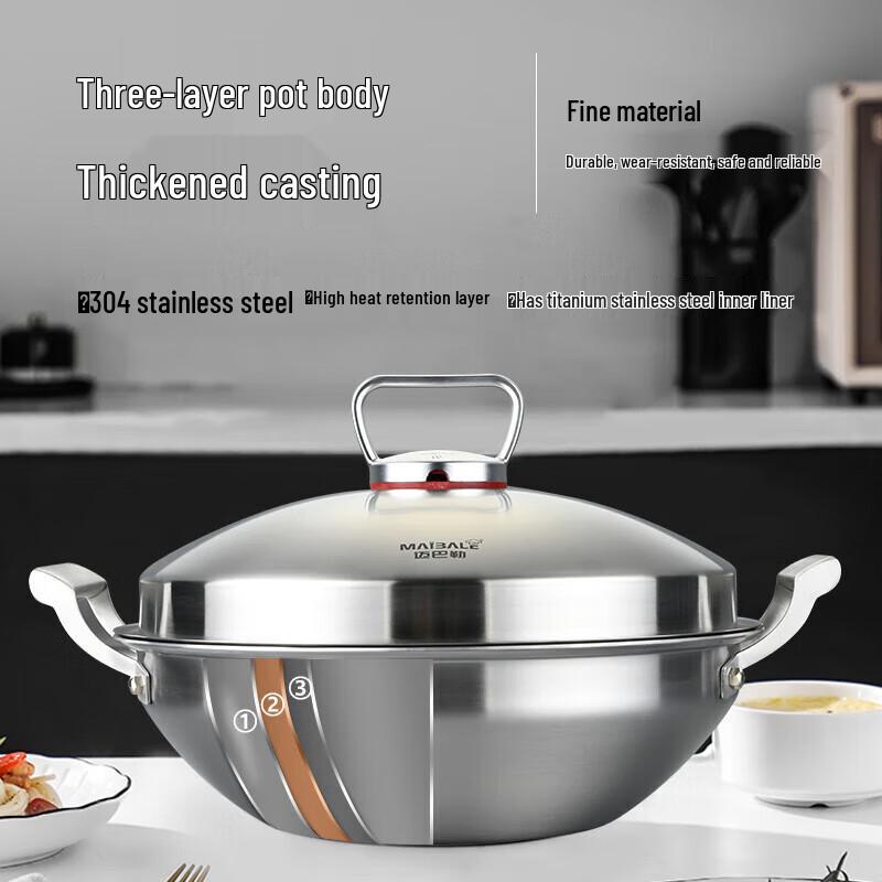 Maibale Titanium Diamond 34cm Non-stick Pan