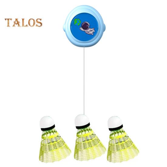 

Тренажер для бадминтона с отскоком, инструмент для самостоятельной тренировки с эластичным канатом, простая установка, тренажер для бадминтона в помещении, портативный набор для бадминтона синий