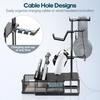 KDD Controller Stand with Drawer, Headphone Stand with Cable Holder, Game Controller Storage, Non-Slip Headphone Hanger, Stable and Durable Stand, Hea